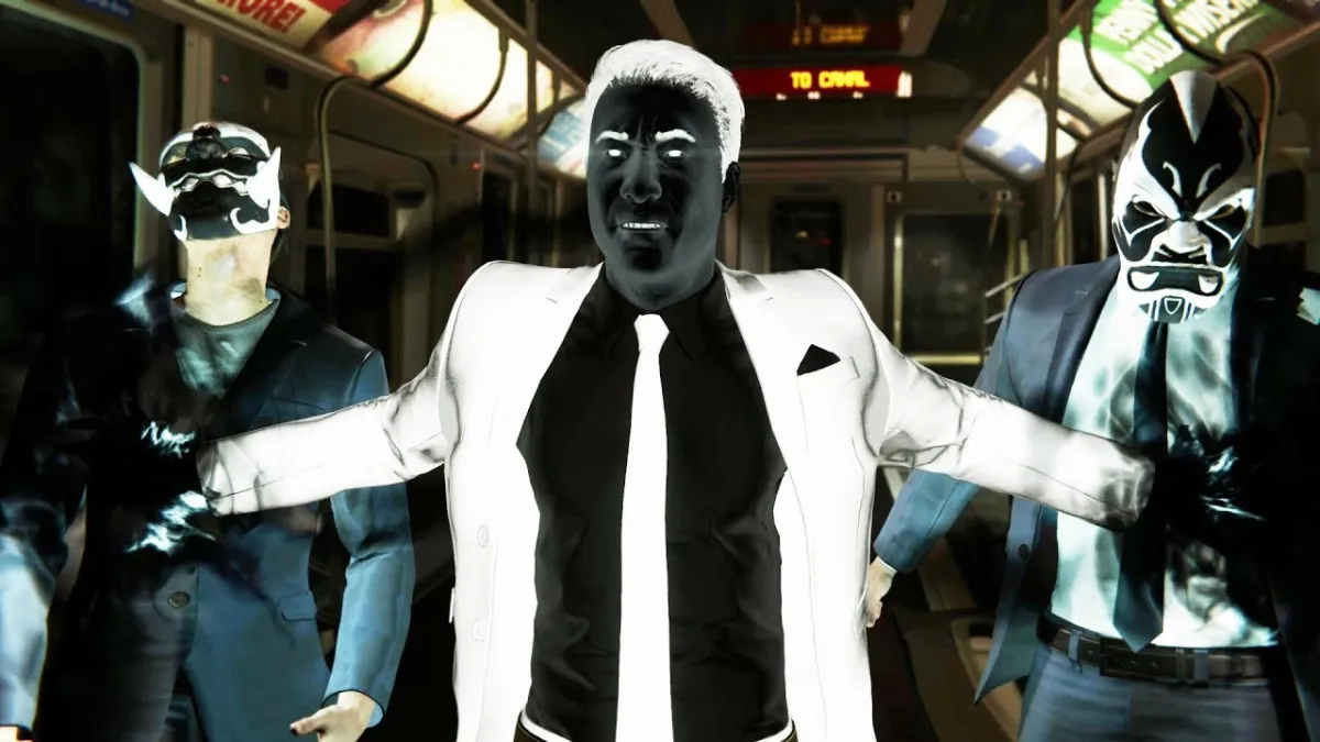 Mister Negative and two henchmen