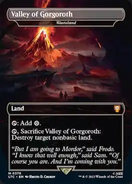 Image of Wasteland Valley of Gorogoroth MTG Lord of the Rings