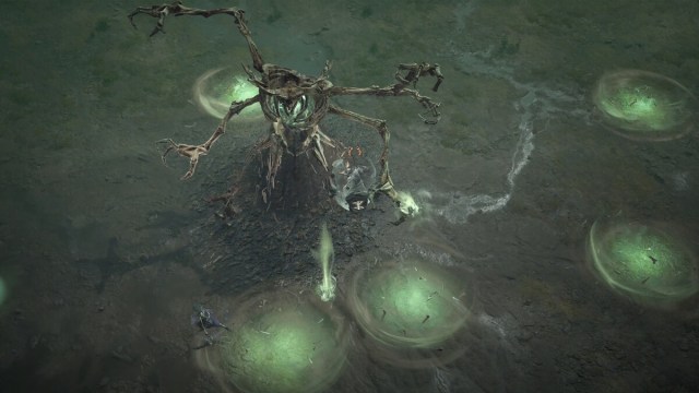 World boss Wandering Death in Diablo  is using its abilties