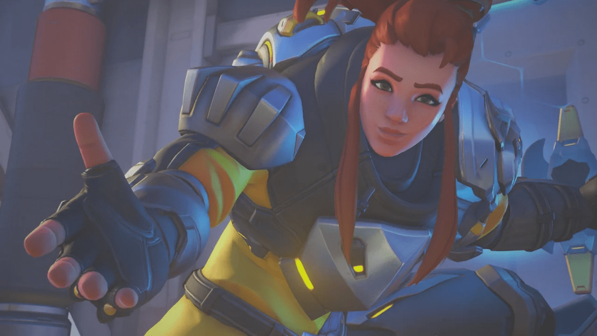 brigitte OW2 reaching out her hand to help