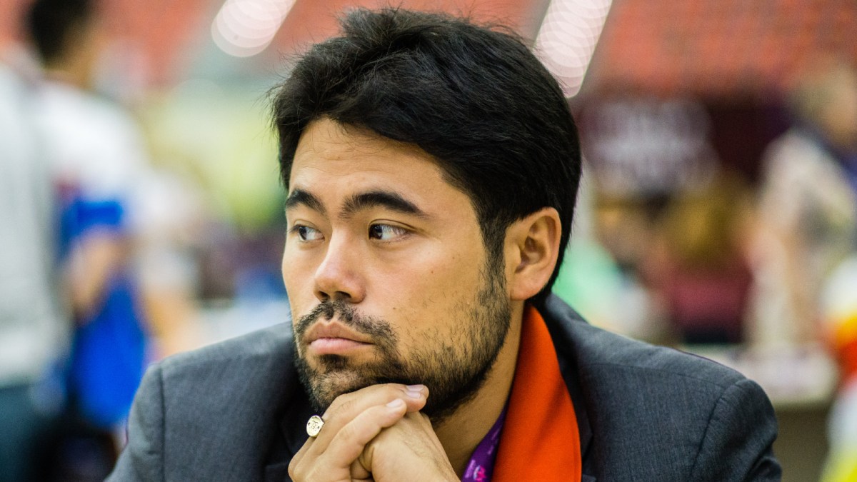 Hikaru looking focused during a chess tournament.