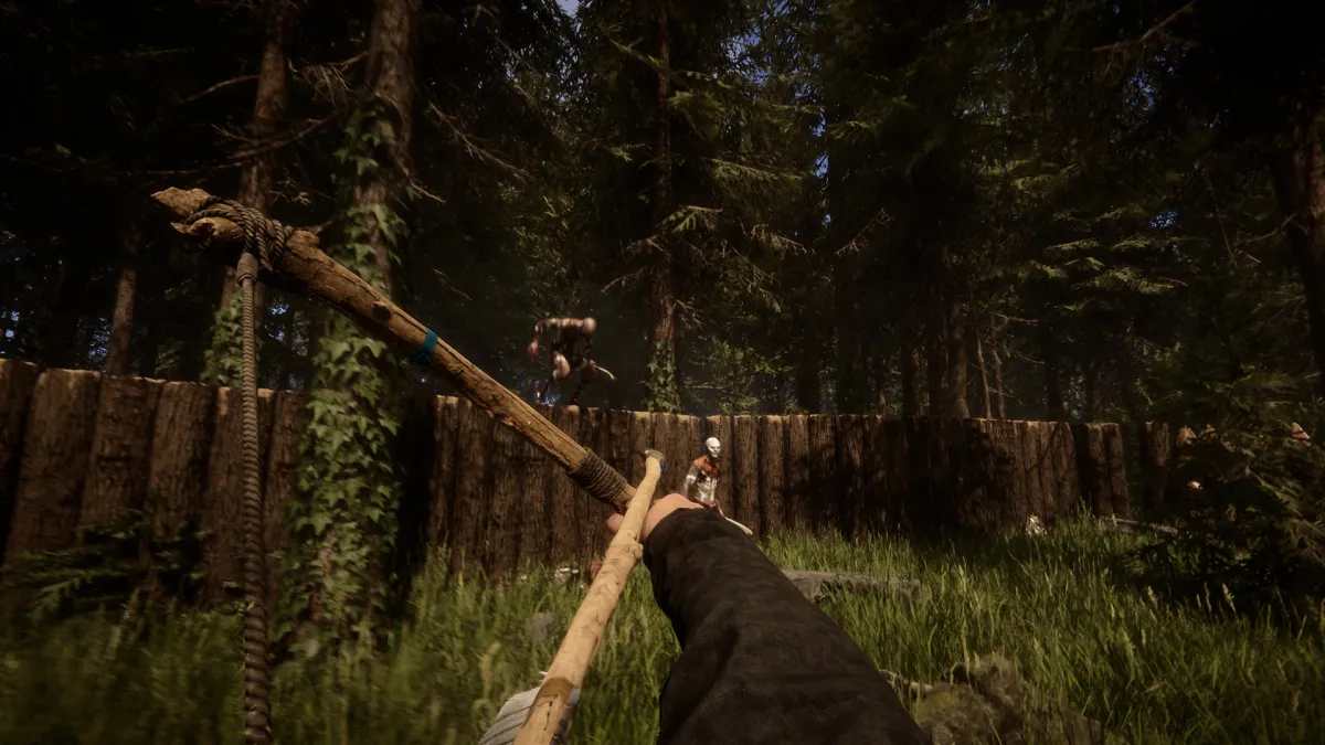 Shooting a bow in Sons of the Forest