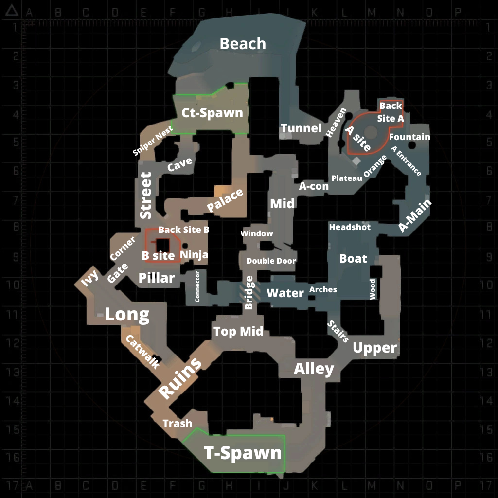 All Anubis map callouts in CS:GO - Dot Esports