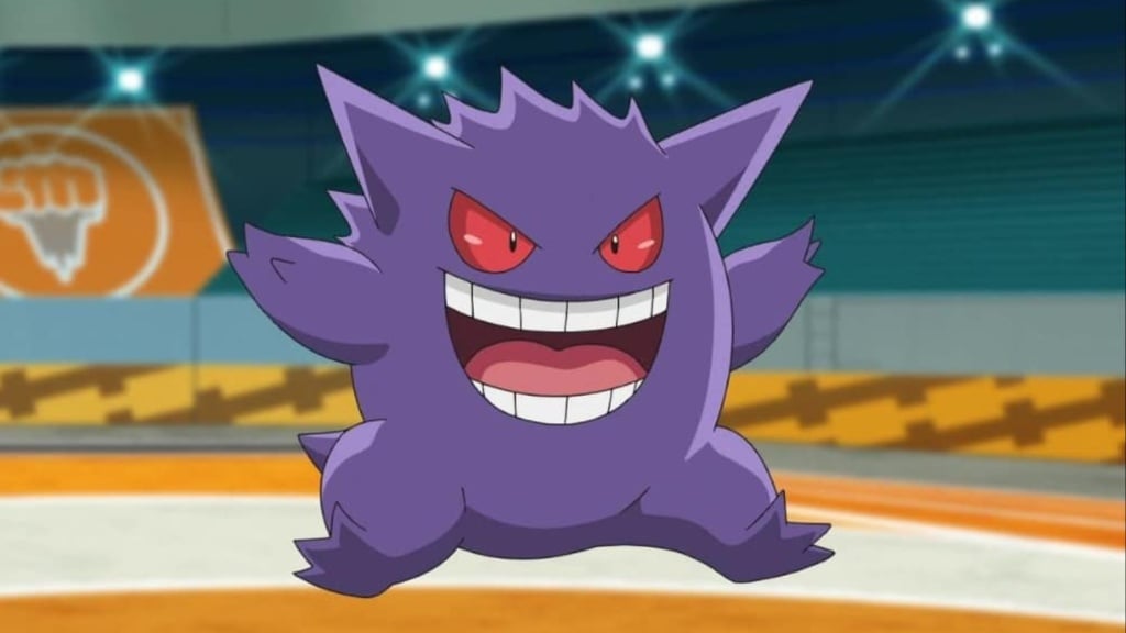 Gengar front and center in an arena