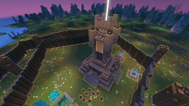 Coolest defense tower in Minecraft 🛡️ #minecraftbuilds #reels