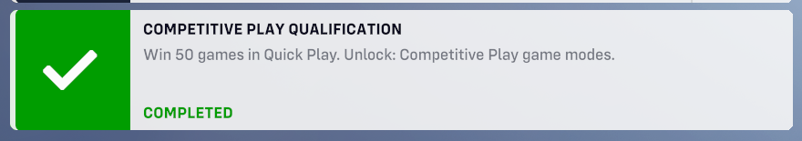 Imaginea calificării jocului competitiv