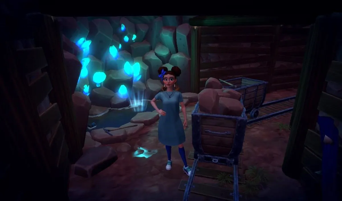 What Is The Shimmering Water Pool In The Mines In Disney Dreamlight Valley Dot Esports