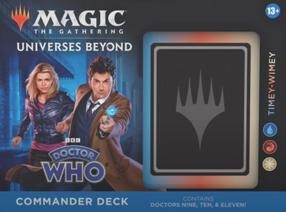 Image of Rose and Tenth Doctor in Timey-Wimey Doctor Who Commander Precon deck