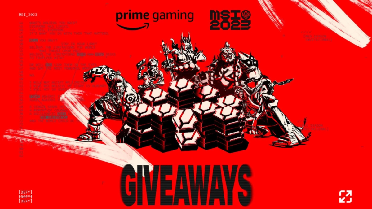 2023 MSI Prime Gaming Giveaways Rewards