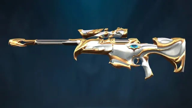 Forsaken skin for the Operator. It looks like something straight out of heaven. I wouldn't be surprised to see God himself wielding this absolute bad boy. It's gold and white. Holy.