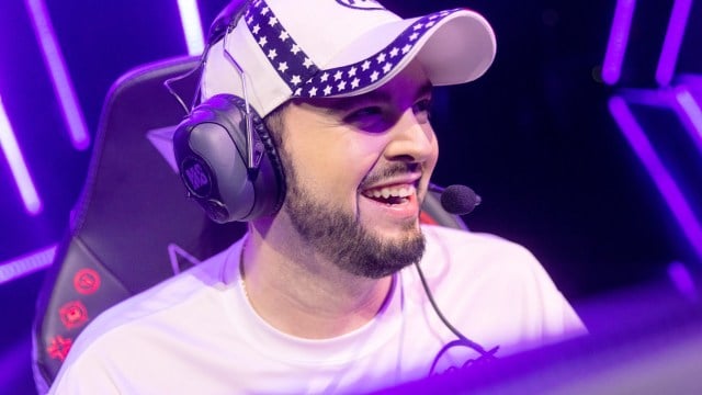 100 Thieves Hiko smiles during VALORANT VCT Masters Berlin in 2021