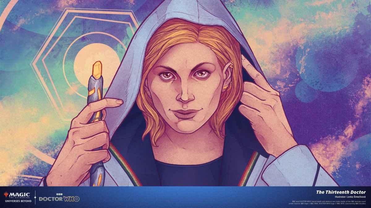 Image of the thirteenth doctor from MTG Doctor Who set