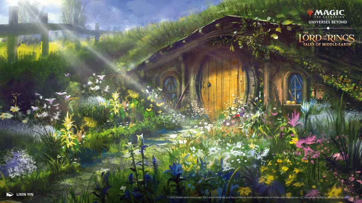 Image of Hobbit home in the Shire from LotR.