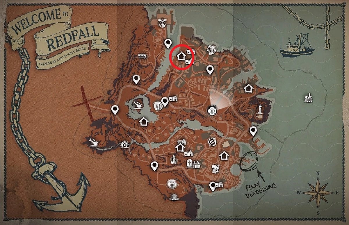 Entire Redfall Map (Commons + Burial Point) & ALL Locations : r