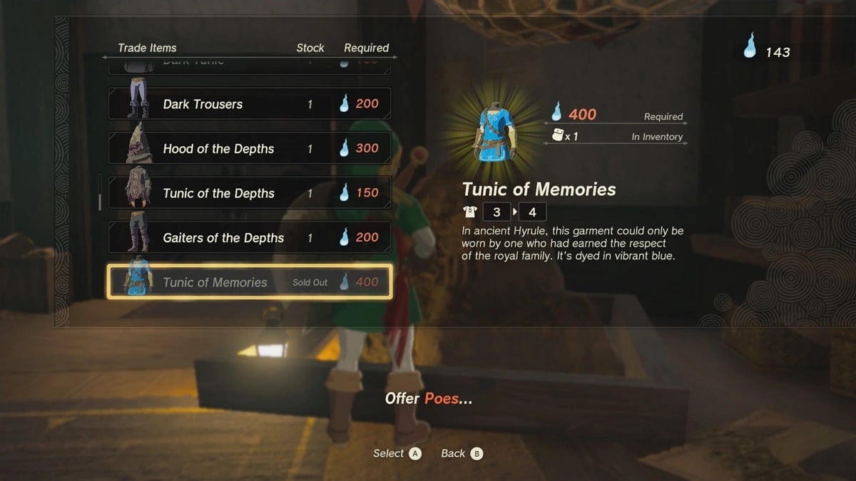 How To Get The Tunic Of Memories In Tears Of The Kingdom TOTK Dot   Tunic Of Memories Tears Of The Kingdom 