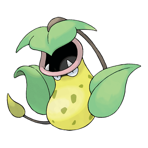 Victreebel is based on a Venus Fly Trap and enjoys eating other, smaller Pokémon.