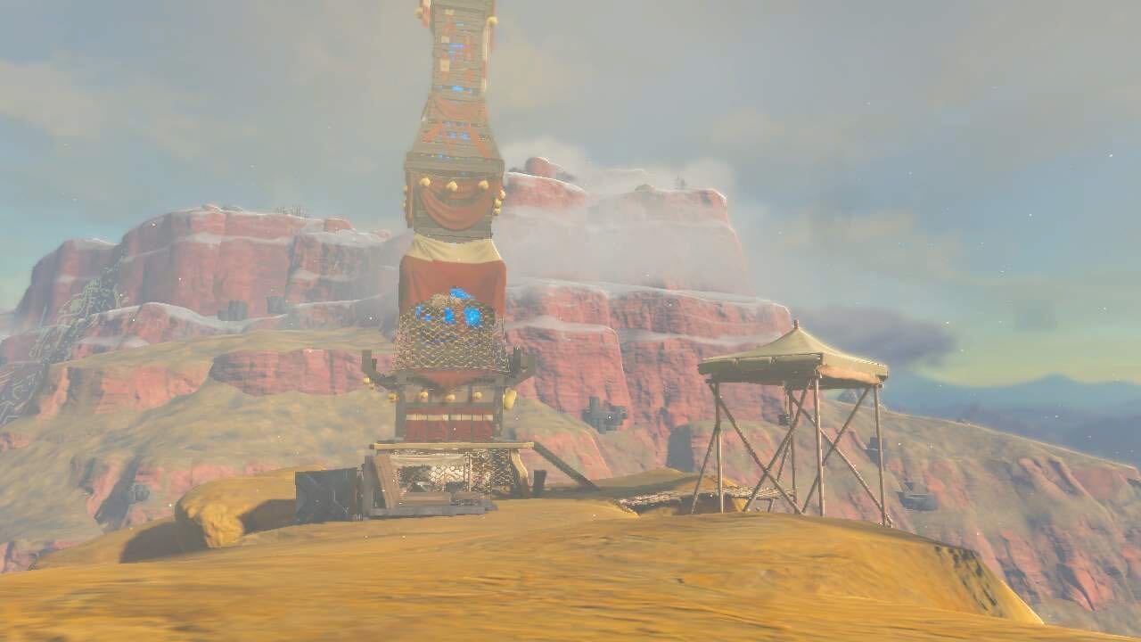 How To Unlock The Gerudo Canyon Skyview Tower In Tears Of The Kingdom   Zelda TOTK Gerudo Canyon Skyview Tower 