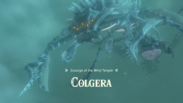 Colgera, the Wind Temple boss.