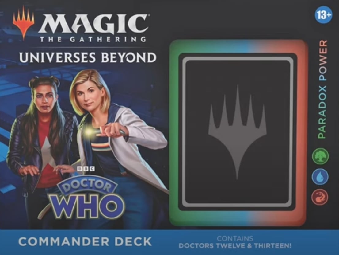 Image of Thirteenth Doctor in Paradox Power Doctor Who Commander Precon deck