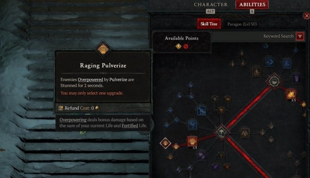 Raging Pulverize ability for Druid in Diablo 4
