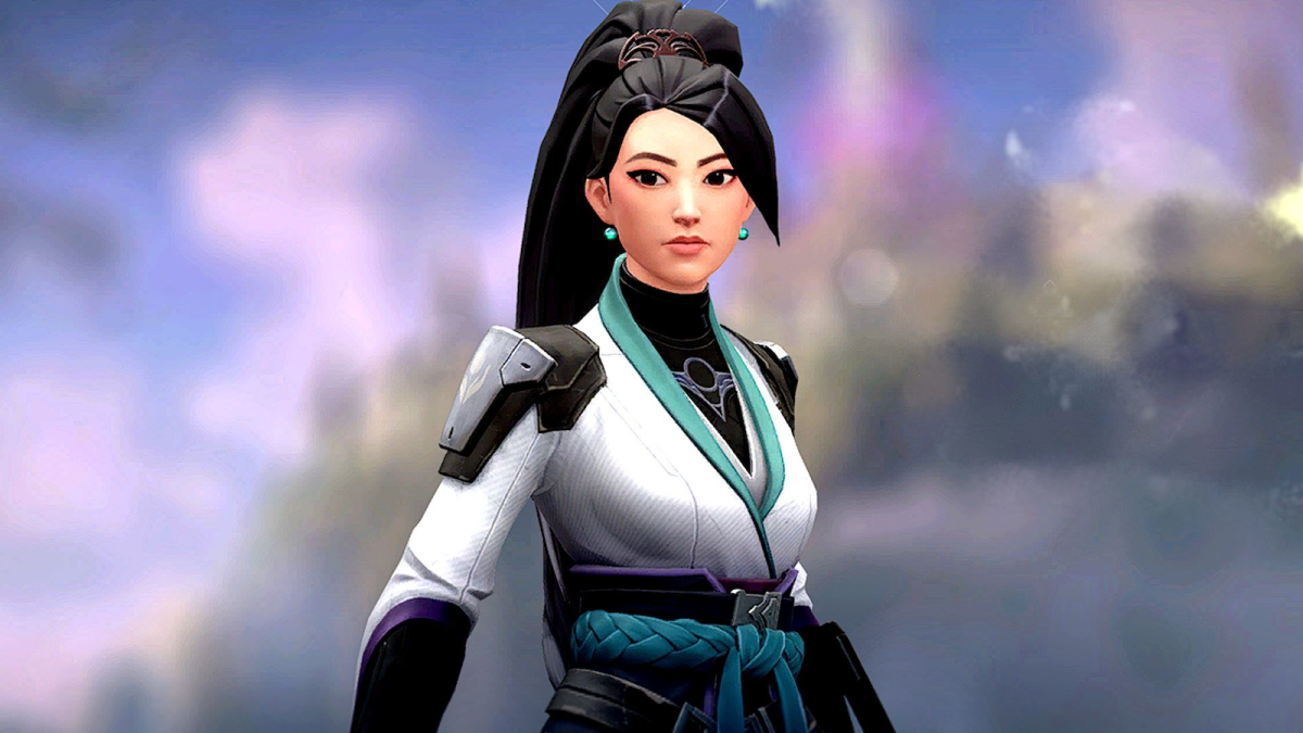 Sage, a Chinese agent in VALORANT. She has long black hair and a white and green outfit.