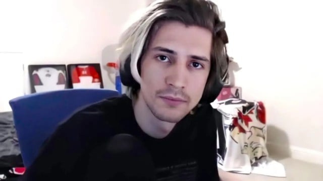 XQc in his stream room. He is Kick's most recent signing with a non-exclusive contract for $100 million.