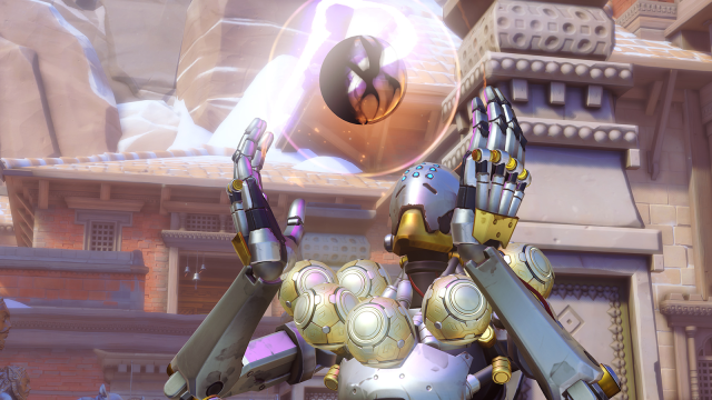 Zenyatta from Overwatch as he appears in one of highlight intros.
