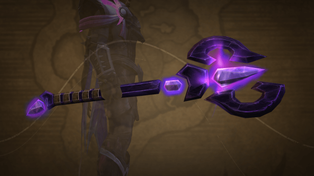 WoW character holding Aldori War Mace