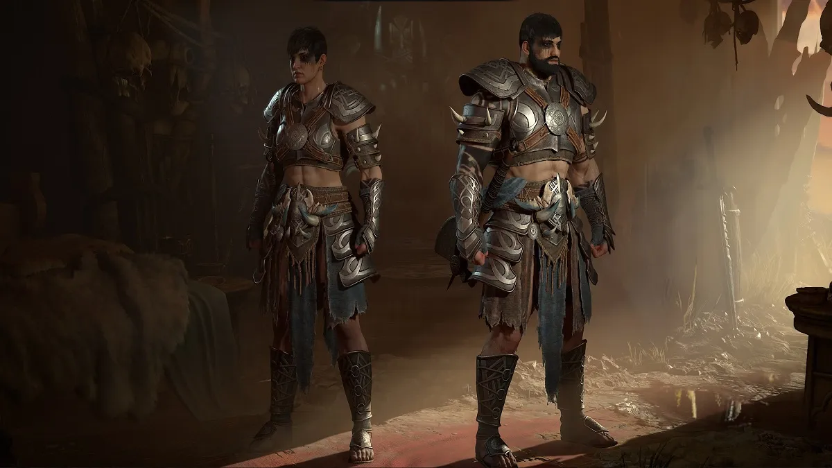 The male and female Barbarian from Diablo 4.