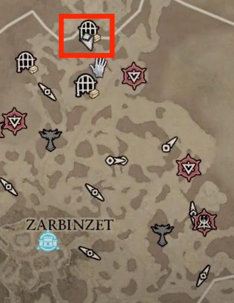 Bastion of Faith located north of Zarbinzet waypoint.