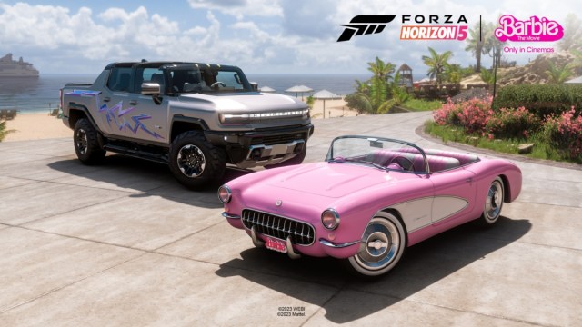 Barbie and Ken's cars in Forza Horizon 5