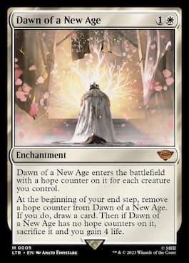 Image if King Aragorn in Dawn of a New Age through MTG LTR set