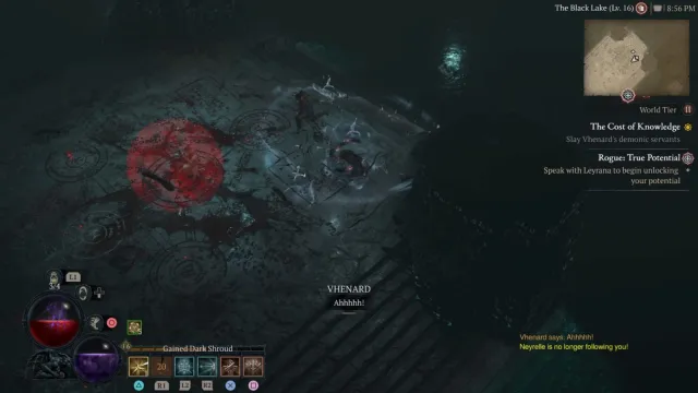 Vhenard boss fight, Diablo 4. Vhenard  screams