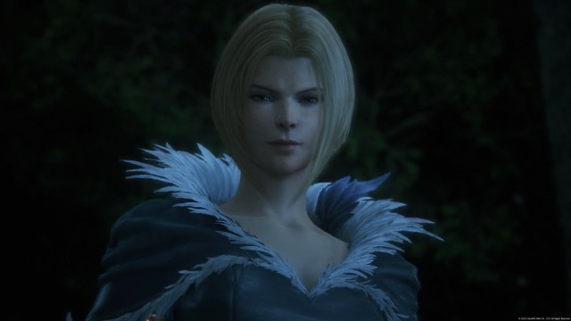 Final Fantasy 16 Benedikta looking stern