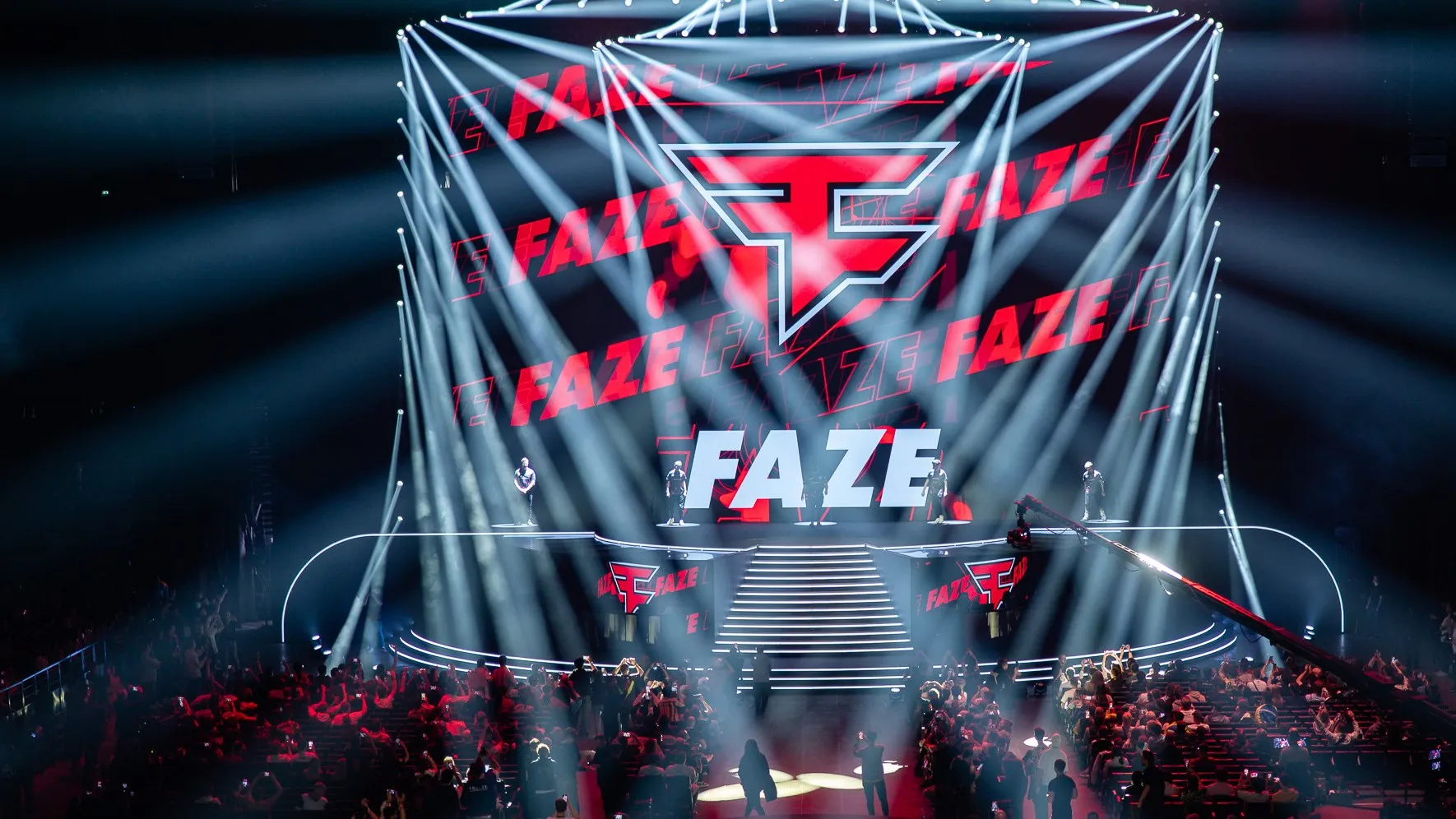 Faze Clan -logotyp som visas på Blast Paris CS: Go Major i maj 2023