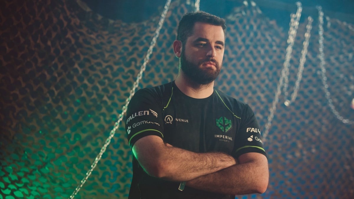 Professional CS:GO player FalleN poses for photo during PGL Antwerp Major media day.
