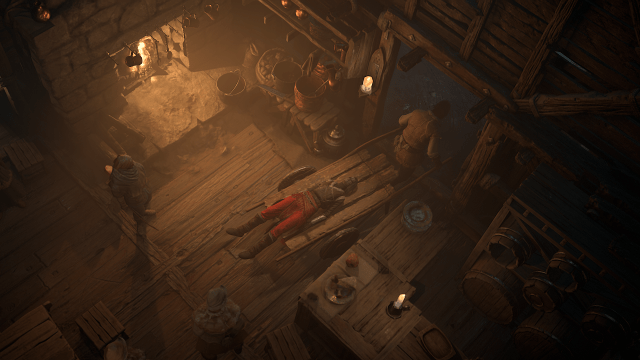 A character laying down in Diablo 4.