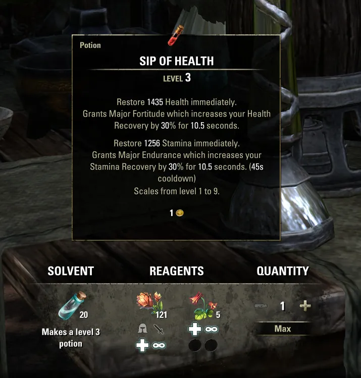 How to make a Sip of Health in The Elder Scrolls Online (ESO)