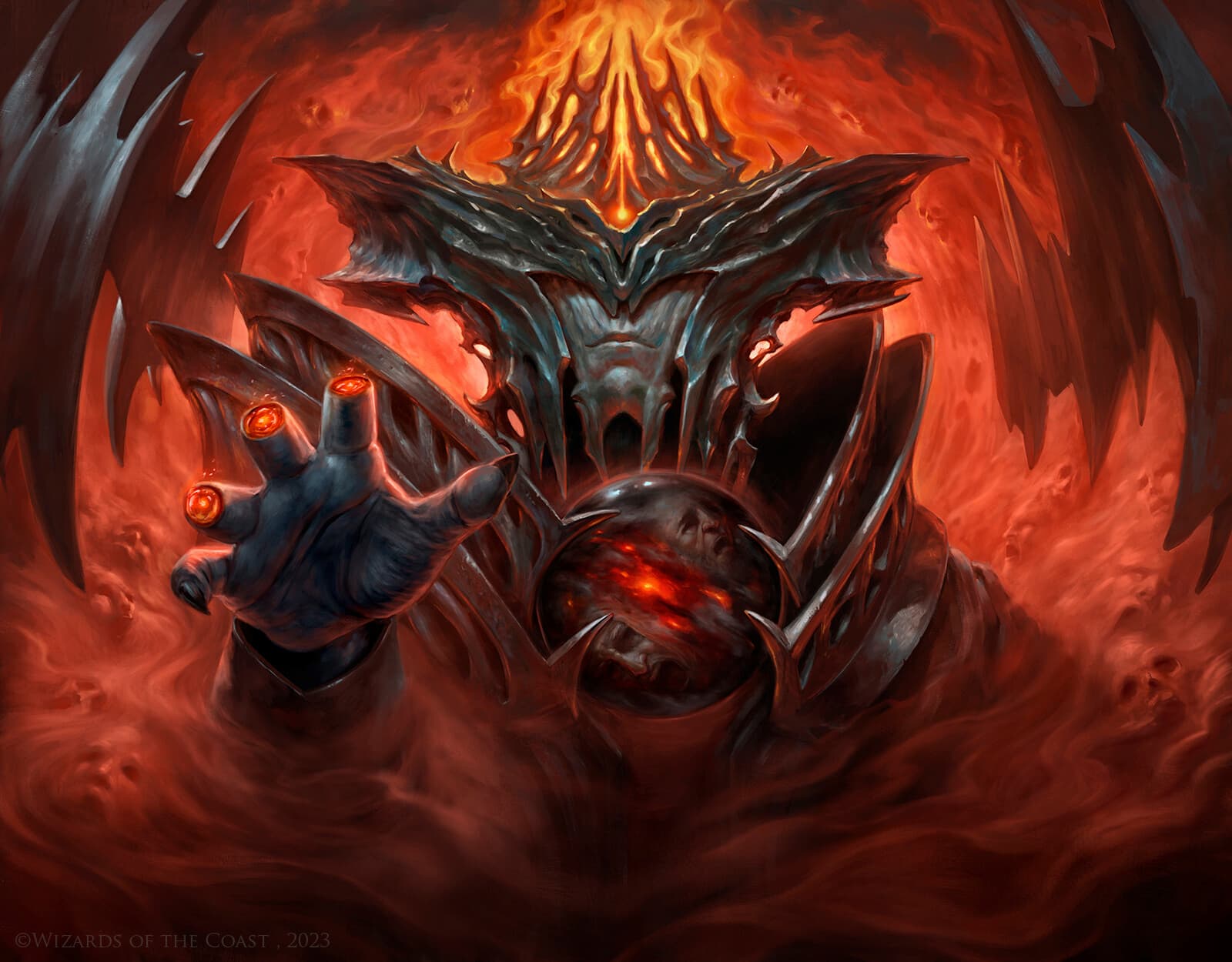 Image of Sauron, the Lidless Eye by Yigit Koroglu in MTG Lord of the Rings set