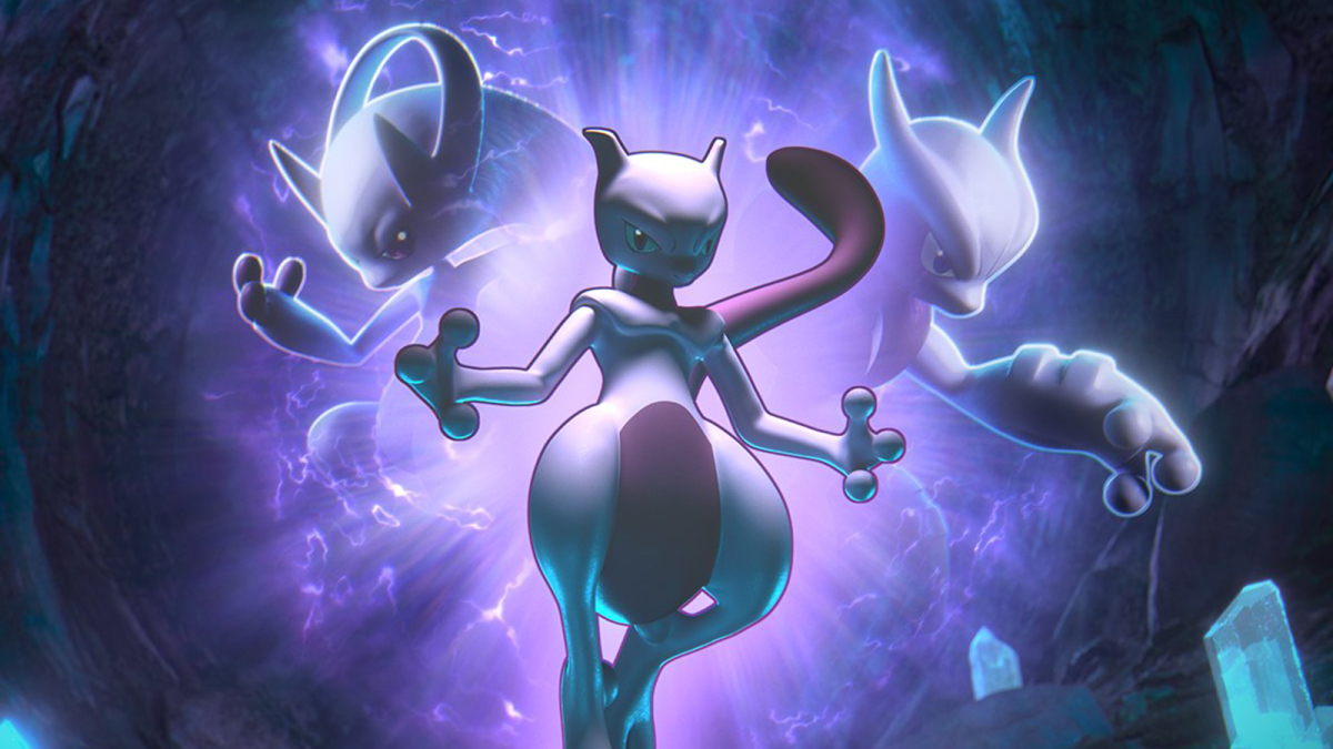 Mewtwo with both of its Mega Evolutions looking powerful.