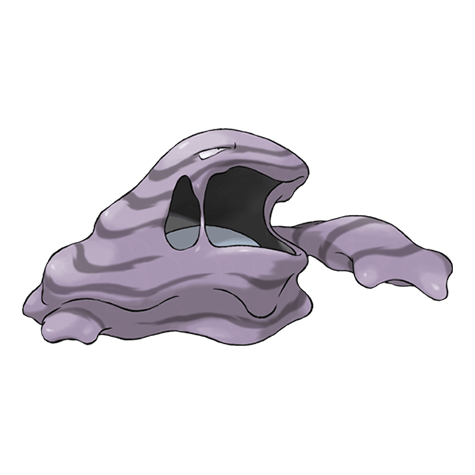 Muk is a pile of purple toxic sludge that possesses a grotesque smell.