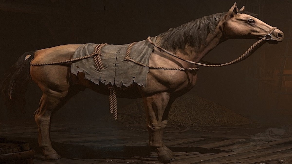 An image of the default mount in Diablo 4: Old Nell.