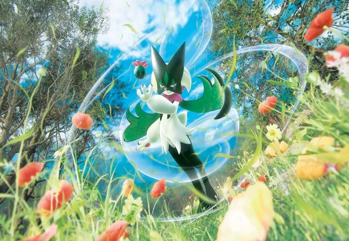 Image of Pokémon in field preparring for battle
