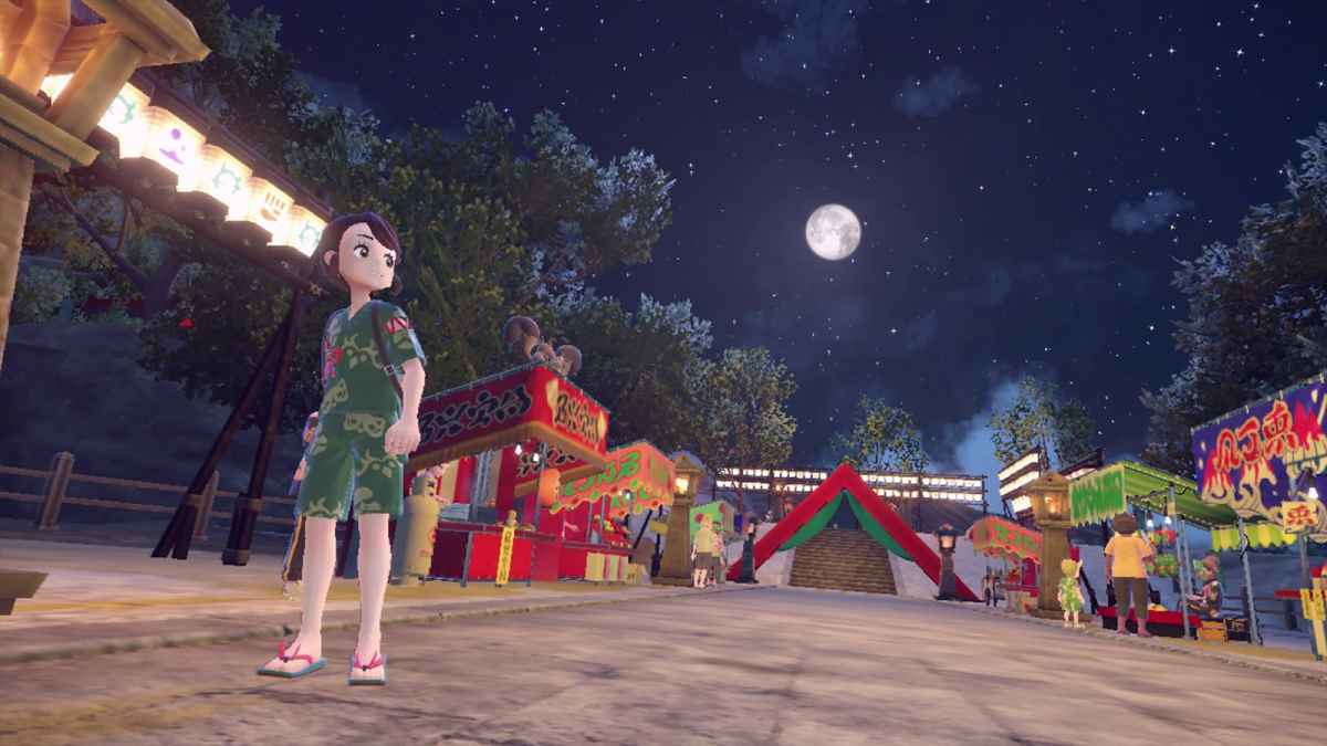 Player character looking out at a new area in Pokemon Scarlet and Violet.