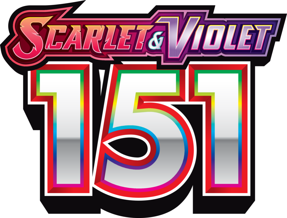The logo for the upcoming Pokémon TCG set, Scarlet and Violet: 151.