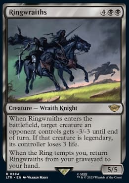 Ringwraiths card MTG Jumpstart Lord of the Rings