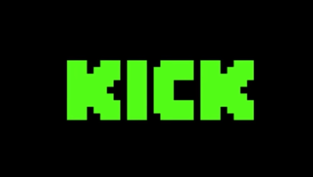 The Kick logo in green on a black background.