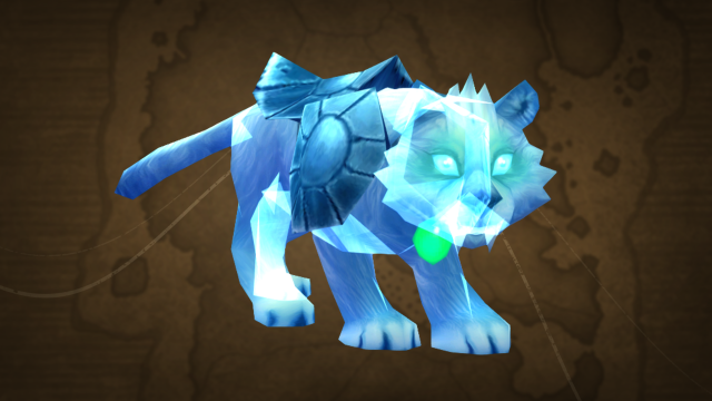 Spectral Tiger Cub standing and looking at the camera.