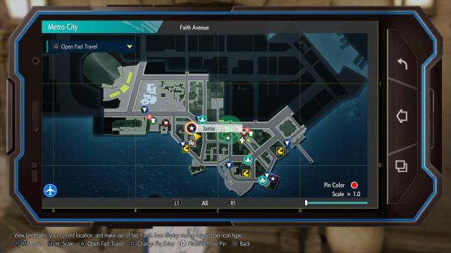 Jamie's location in Metro City shown for Street Fighter 6.
