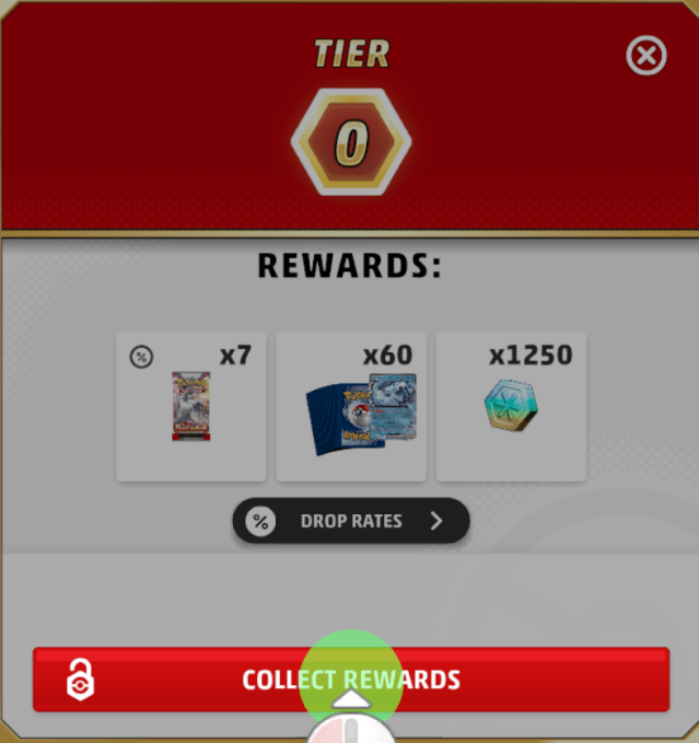 Tier rewards in Pokémon TCG Live Battle Pass
